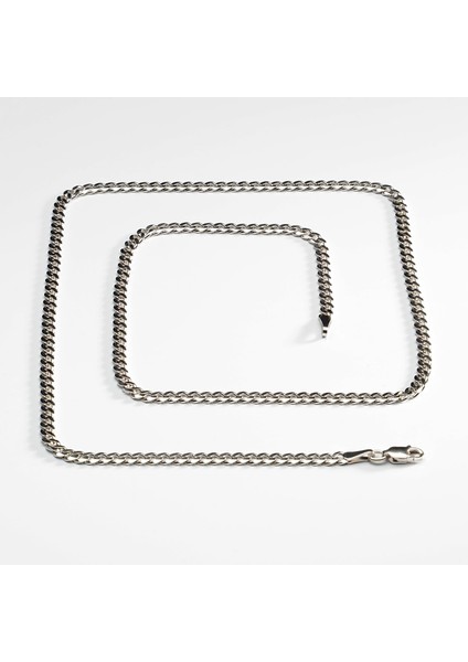 100 Mikron Rodyum Gurmet Gümüş Zincir modelleri