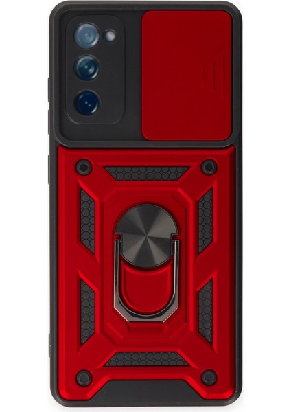 Samsung Galaxy S20 Fe Kılıf Kamera Koruma Sürgülü Şık Pars Tank Sert Silikon Kapak