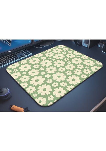 Yellow Florals Gaming Oyuncu Mouse Pad, Gaming Mousepad, Masa Matı fiyatları
