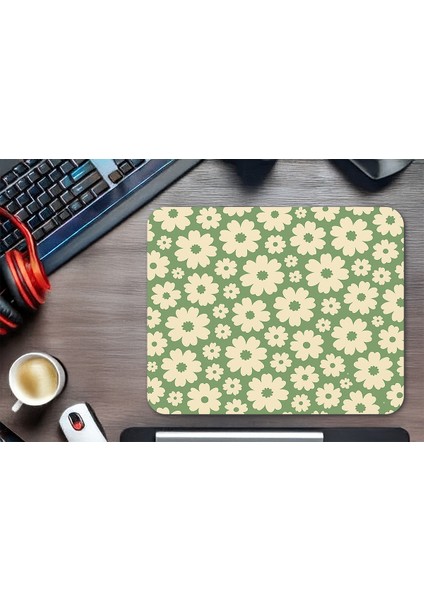Yellow Florals Gaming Oyuncu Mouse Pad, Gaming Mousepad, Masa Matı modelleri