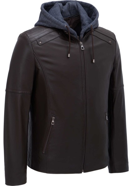 Kahve Hakiki Deri Erkek Hakiki Deri Mont - E25GRJ310618-Q3I fiyatları