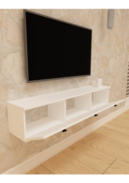 Salkım Tv Ünitesi | Beyaz - Beyaz