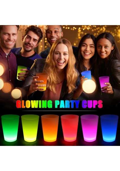 Glow Partisi Bardakları 6 Renk 6 Adet 1.5 Oz fiyatları