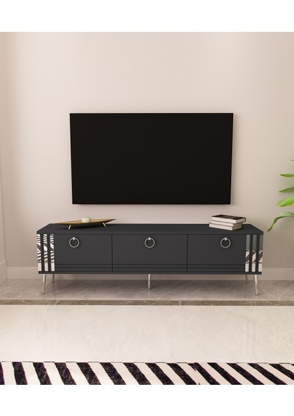 Lora Tv Ünitesi Gümüş | Antrasit - Antrasit fiyatları