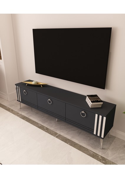 Lora Tv Ünitesi Gümüş | Antrasit - Antrasit modelleri