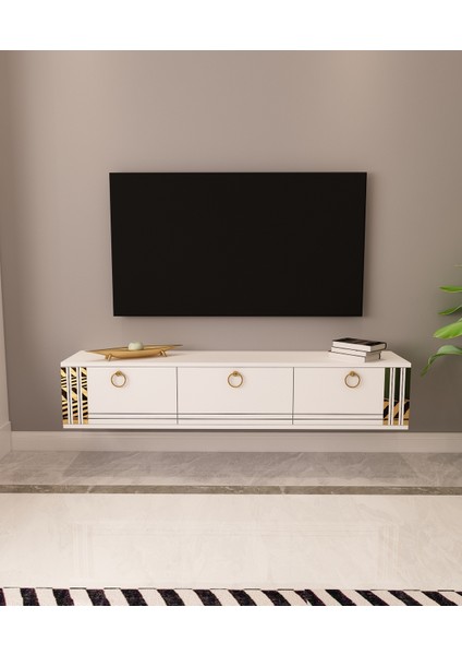 Sahran Tv Ünitesi Duvara Monte Altın | Beyaz - Beyaz fiyatları
