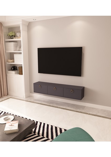Max Tv Ünitesi Duvara Monte | Antrasit - Antrasit fiyatları