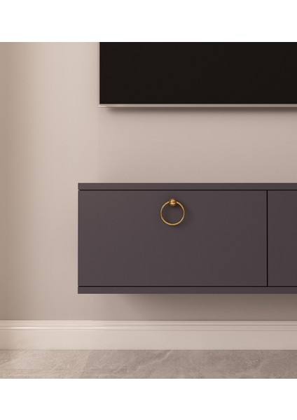 Max Tv Ünitesi Duvara Monte | Antrasit - Antrasit indirimleri