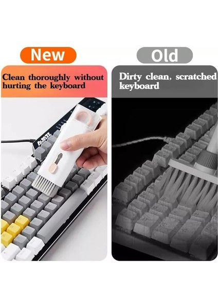 7'si 1 Arada Elektronik Temizlik Kiti - Klavye, Monitör, Cep Telefonu, Bluetooth, Kulaklık, Lego, Uyumlu, Bilgisayar Kamera Lensi T0EMIZLEME Seti, (Pembe) modelleri