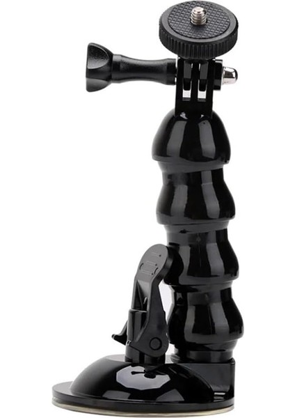 AX-231 Vantuzlu Araç Içi Esnek Kamera Tutucu -, Djı Osmo Action, ile Uyumlu, 1/4 Vida Bağlantılı,