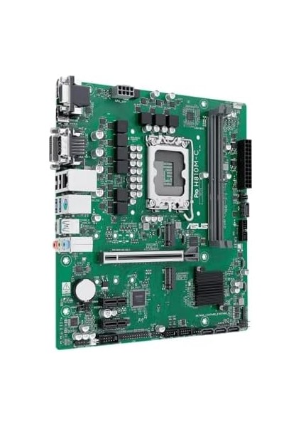 Pro H810M-C-CSM Intel H810 LGA1851 Ddr5 6400 Dp HDMI VGA DVI Çift M2 Usb3.2 Com Matx 6+1+1+1 Güç Aşamaları, Uzaktan Yönetim Yazılımı, Ready For Advanced Aı Pc modelleri