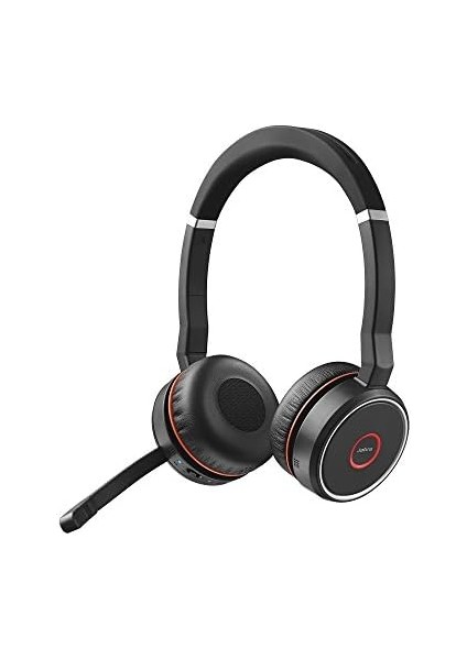 Jabra Evolve 75 Uc Kablosuz Kulak Üstü Kulaklık - Birleşik Iletişim Sertifikalı Kulaklık, Uzun Pil Ömrü - USB Bluetooth Adaptörü - Siyah fiyatları