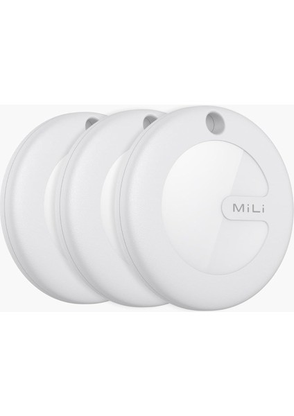 Mitag Airtag (Sadece Uyumlu) Konum Takip Cihazı, Mfı Sertifikalı, 3'lü Paket, Beyaz