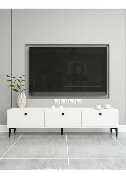 Atlas Tv Ünitesi | Beyaz - Beyaz