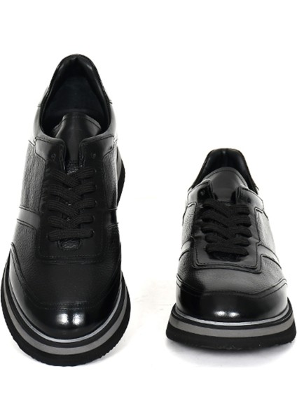 Hakiki Deri Siyah Casual Erkek Ayakkabı Eva Taban - 58369 fiyatları