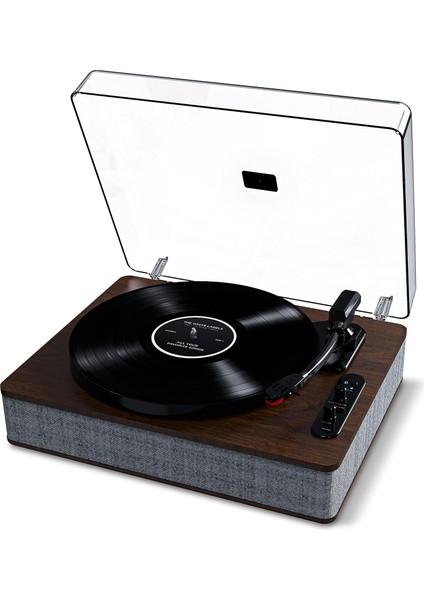 Ion Audio Luxe Lp - Hoparlörlü Bluetooth Plak Çalar, USB Dönüştürme, Tam Boyutta, Otomatik Durdurma, Kulaklık Çıkışı, 3 Hız