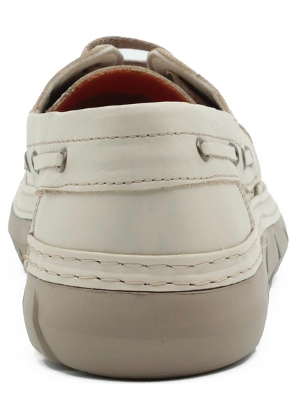 Hakiki Deri Bej Casual Erkek Ayakkabı Bağcıklı - Eva Taban - 251280 fırsatları