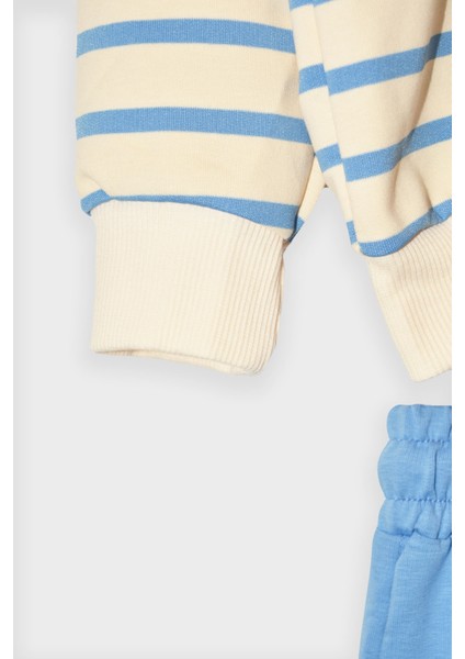 Erkek Çocuk Çizgili Supreme Kumaş Cep Detaylı Paça Ribanalı Takım - 1039698 fiyatları