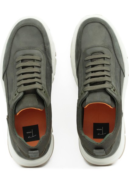 Hakiki Nubuk Deri Haki Casual Erkek Ayakkabı - Eva Taban - 252290 fırsatları