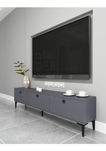 Atlas Tv Ünitesi | Antrasit - Antrasit modelleri