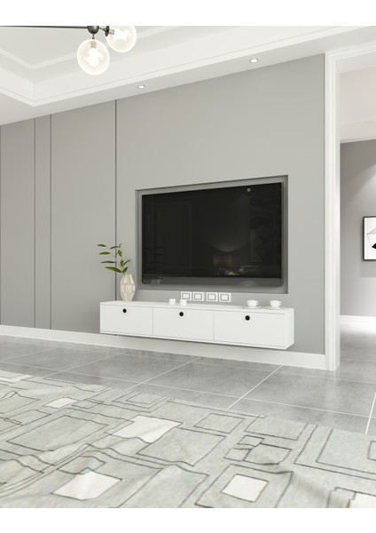 Miralay Tv Ünitesi Duvara Monte | Beyaz - Beyaz fiyatları