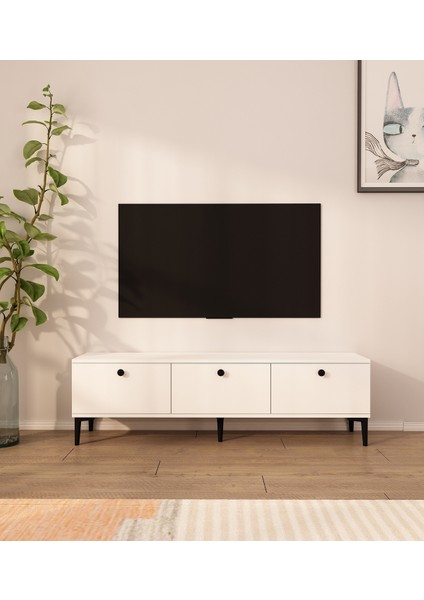 Milani Tv Ünitesi | Beyaz - Beyaz