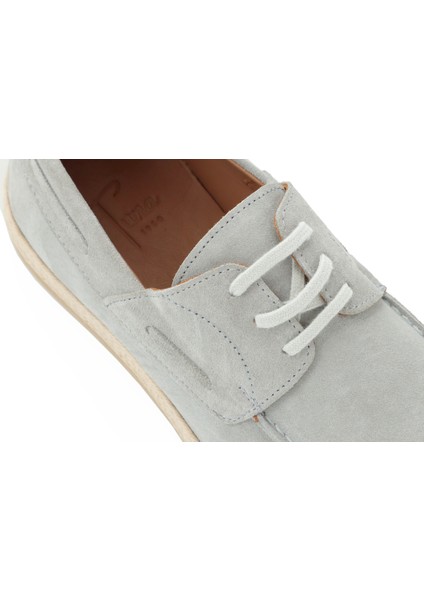 Hakiki Süet Deri Kauçuk Taban Bağcıklı Model Erkek Ayakkabı - Tuna 4157