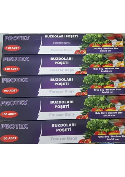 Buzdolabı Poşeti Protex 5 Li 500 Adet