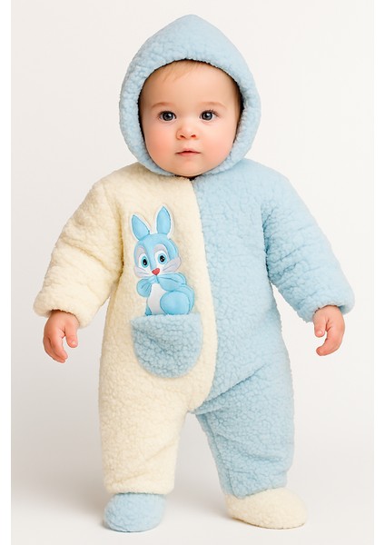 Pelüş Şapkalı Uzun Kollu Fermuarlı Erkek Bebek Tulum & 0-6 Ay fiyatları