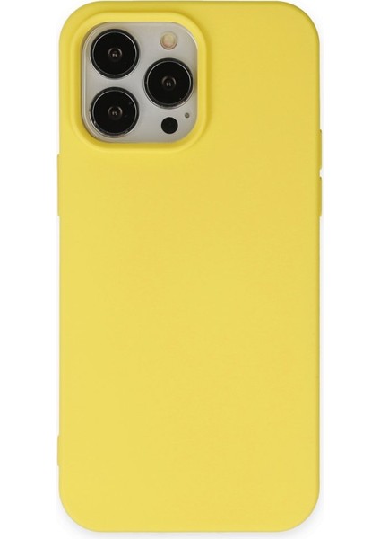 iPhone 15 Pro Içi Kadife Kaplı Esnek Silikon Kapak Ryc/ Nano Lansman