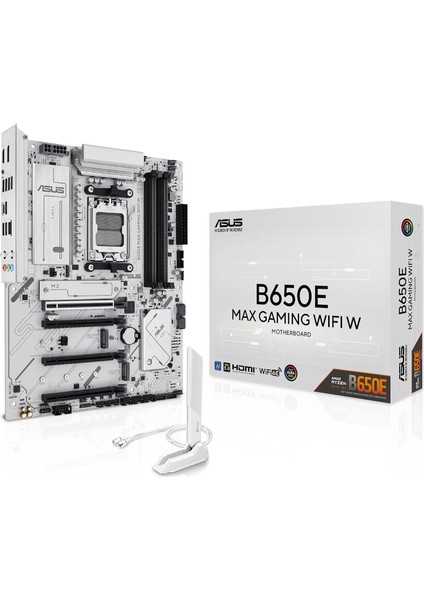 B650E Max Gaming Wifi W Anakart Soket Amd Am5 (Ryzen 9000, Ddr5 Bellek, Pcıe 5.0, 3x M.2, Wifi 6e, Bıos Flashback, Sync, Cec Tier Iı)