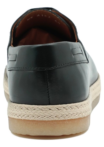 Hakiki Deri Siyah Casual Erkek Ayakkabı Bağcıklı - 4157 fırsatları