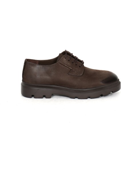 Hakiki Nubuk Deri Kahverengi Erkek Ayakkabı Eva Taban - 2595