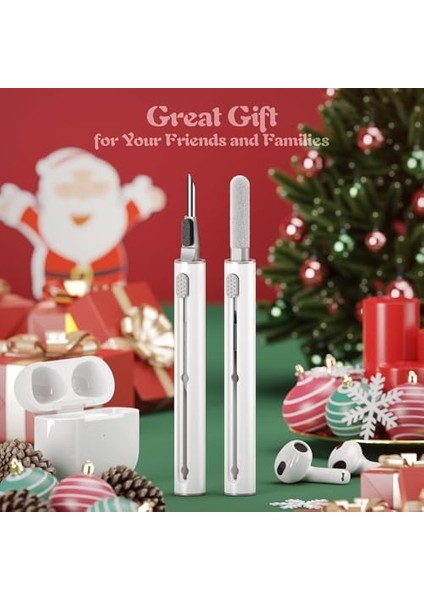 Kablosuz Kulaklık Temizlik Kiti - 3 Ü 1 Arada Temizlik Kalemi, Yumuşak Fırça ve Sünger Uç, Bluetooth Kulaklık ve Kılıflar Için Beyaz Temizlik Seti, Evınto modelleri