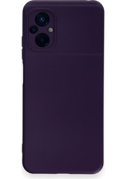 Poco M5 Kılıf Içi Kadife Kaplı Nano Silikon Kapak - Mor