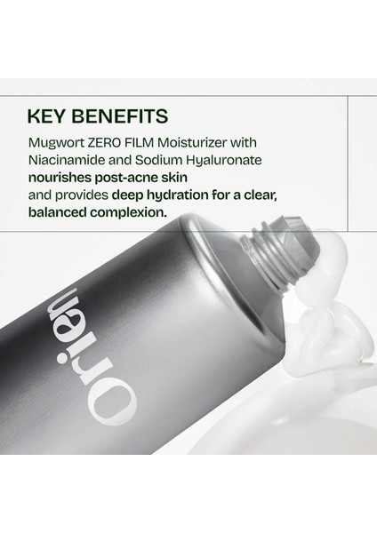 Mugwort Zero Film Moisturizer 60ML – Akne ve Kızarıklığa Yatkın Ciltler Için Nemlendirici modelleri