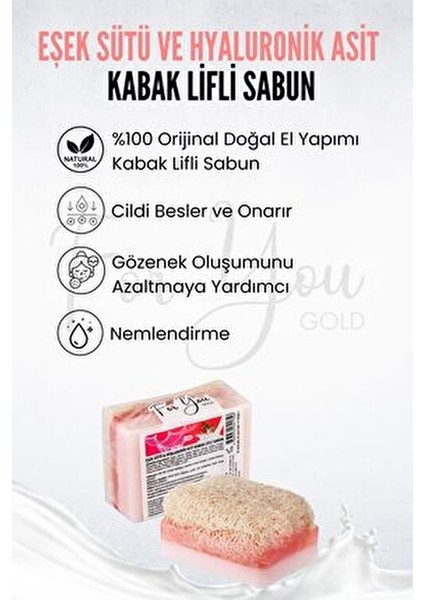 Doğal Kabak Lifli Sabun Eşek Sütü ile Siyah Nokta ve Akne Karşıtı Etki