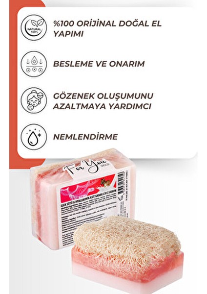Doğal Kabak Lifli Sabun Eşek Sütü ile Siyah Nokta ve Akne Karşıtı Etki