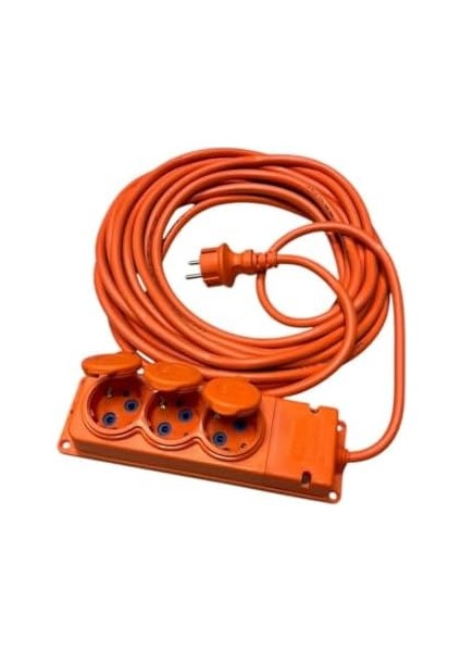 3 Lü Uzatma Kablosu - 20 Metre, 3x2,5mm Kablo Kesiti, IP44 Su Sıçrama Koruması, Seyyar Prizli, Dış Mekan ve Iç Mekan Kullanımı Için 3WAY-20325-F fiyatları