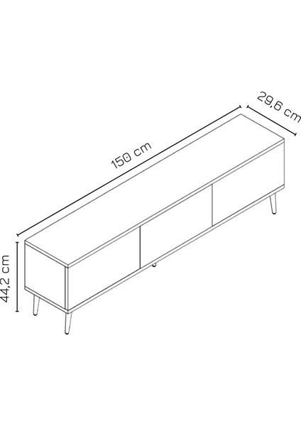 Milan Tv Ünitesi | Antrasit - Antrasit