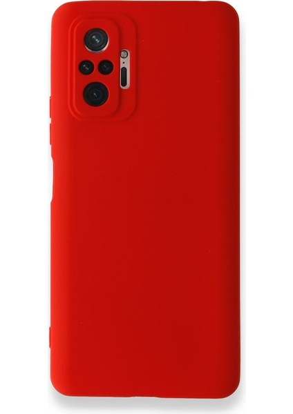 Redmi Note 10 Pro Kılıf Içi Kadife Kaplı Nano Silikon Kapak - Kırmızı