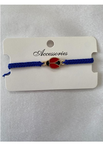 Uğur Böceği Figürlü Ayarlanabilir Bileklik Lacivert Renk modelleri