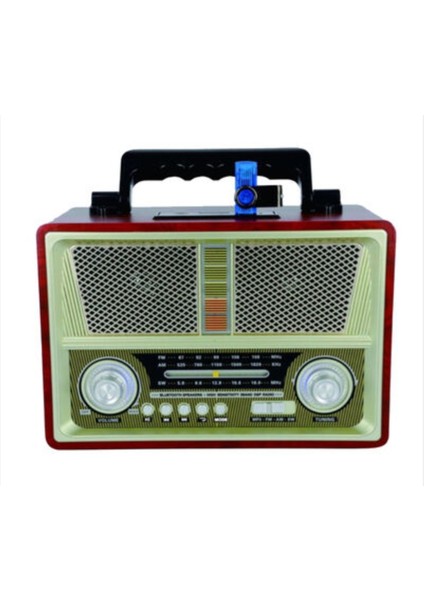 MD-1802 Müzik Seti Fm Nostaljik Retro Radyo USB Sd Kart Player Kablosuz Stereo Bluetooth Hoparlör