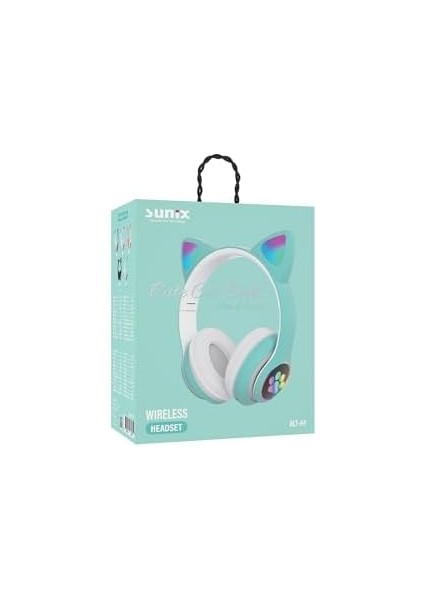5.0 Kedi Kulak Üstü Bluetooth Kulaklık Yeşil Blt-44 fiyatları