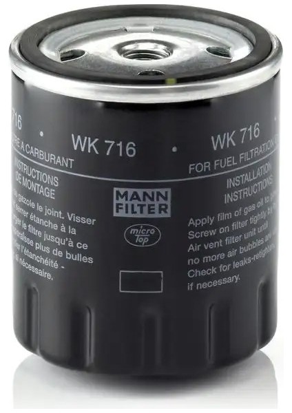WK716 Yakit Filtresi 0000929001 0142340 1142340