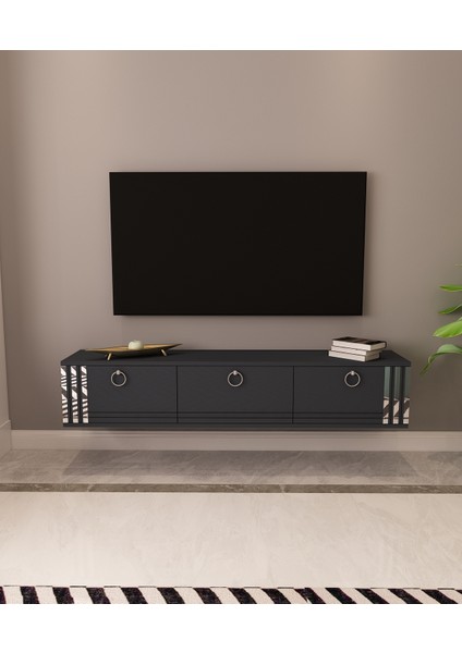 Hari Tv Ünitesi Duvara Monte Gümüş | Antrasit - Antrasit fiyatları