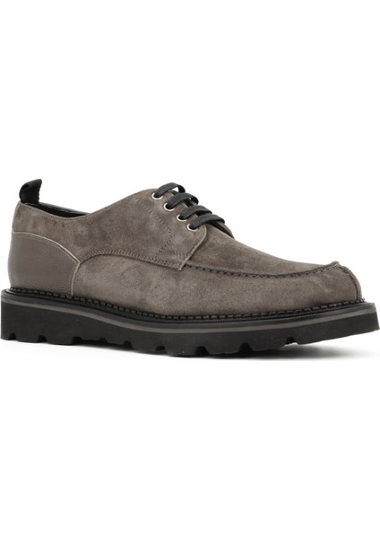Hakiki Süet Deri Gri Klasik Erkek Ayakkabı Eva Taban - 3690 fiyatları