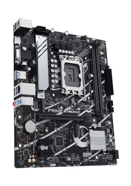 Prıme B760M-K Intel B760 LGA1700 Ddr5 8000 HDMI VGA Çift M2 Usb3.2 Aura Rgb 2.5gbit Lan Matx 5x Protectıon Iıı, Armoury Crate, Aı Suite 3 modelleri