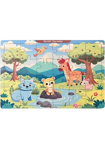 Ahşap Puzzle 24 Parça 20X30 cm