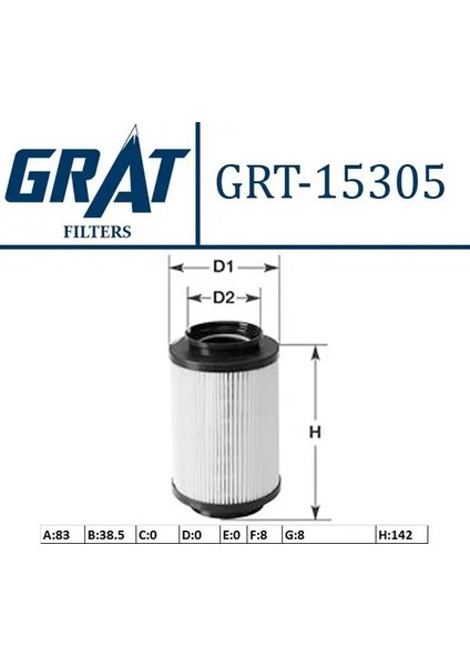 15305 Yakit Filtresi 1K0127434A